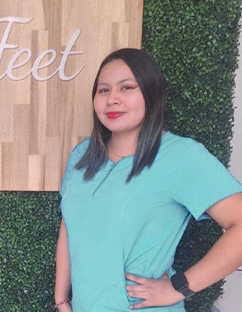 Podóloga certificada Aidfeet, Wendy De Jesús Orozco Pérez 