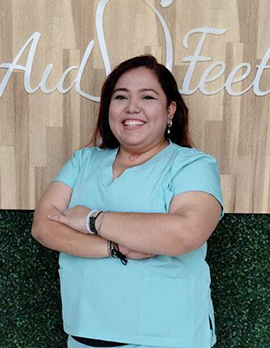 Podóloga certificada Aidfeet, Diana Dávila Velázquez