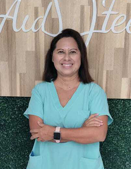 Podóloga certificada Aidfeet, María de Lourdes Arroyo Alvarado